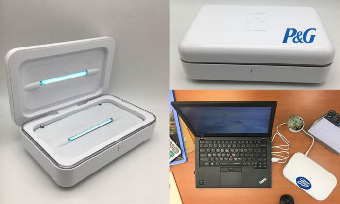 Smartphone-Desinfektionsbox