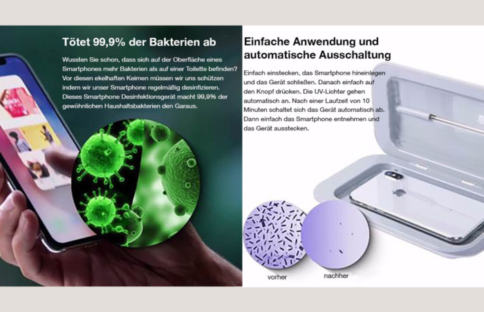 Smartphone-Desinfektionsbox – Bild 3