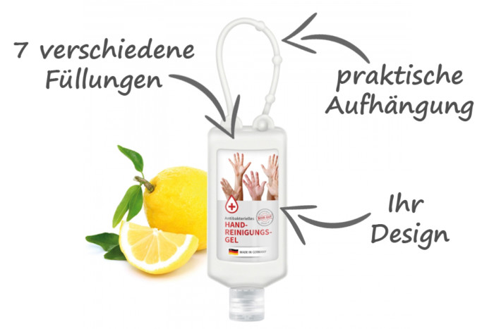 Handreinigungsgel für unterwegs – Bild 3
