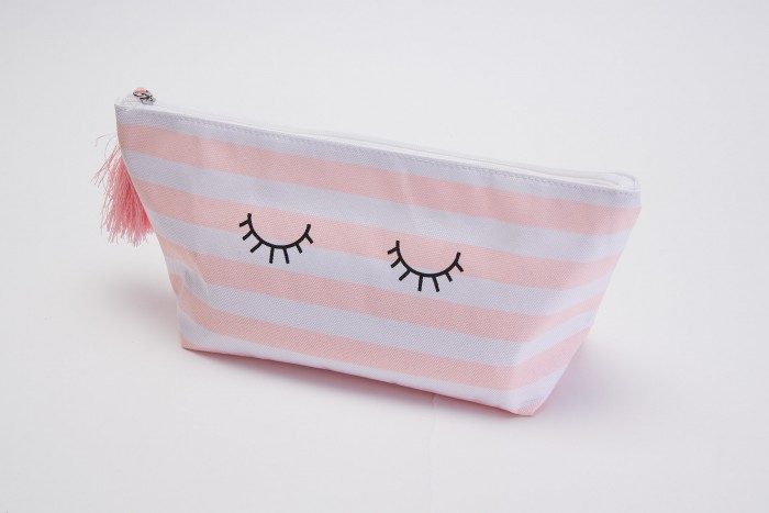 FA Female rosa Tasche mit Augen